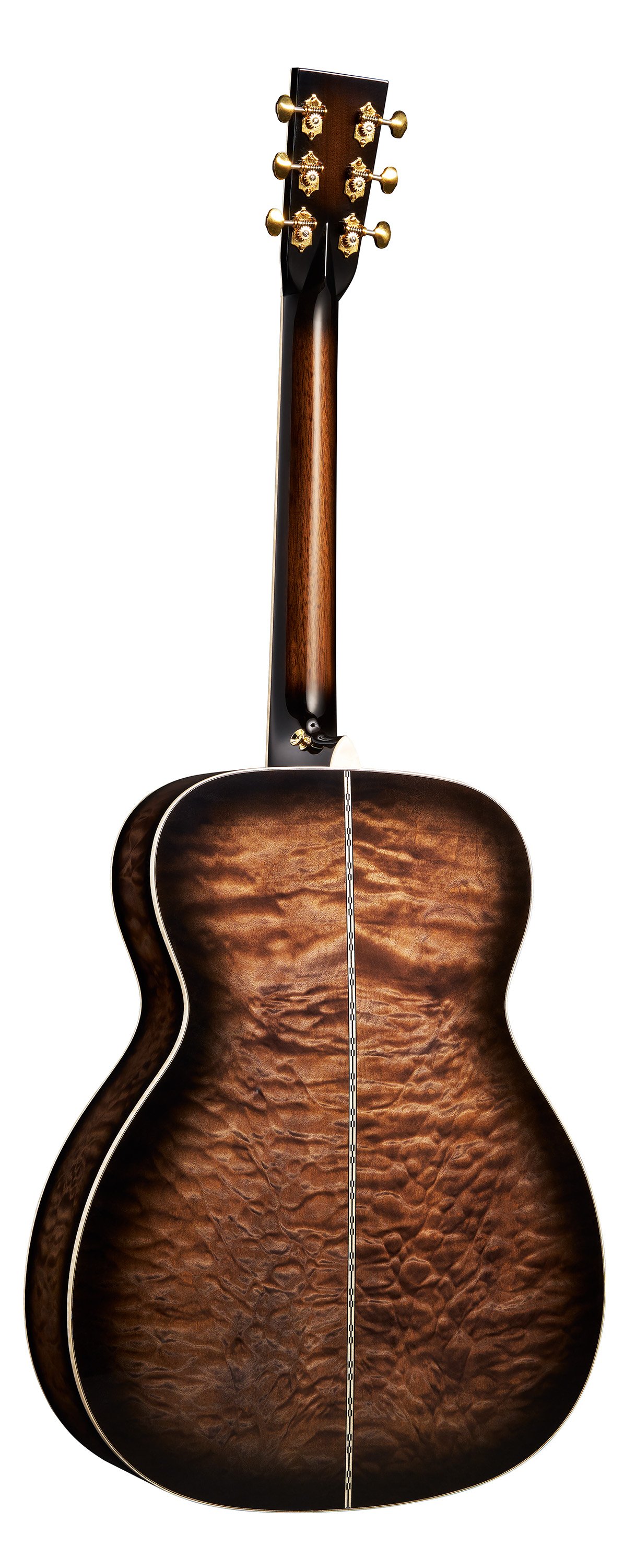 Back of Martin Custom Shop M Paisley Ember Burst Guitar image number 2